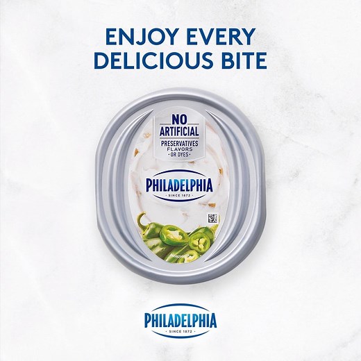 Rich and creamy PHILADELPHIA Spicy Jalapeño Cream Cheese Spread makes every bite of your morning bagel delicious. #ItMustBeThePhilly | Philadelphia Cream Cheese