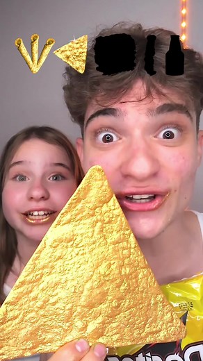 Giant Gold Spicy Food Challenge with My Sister