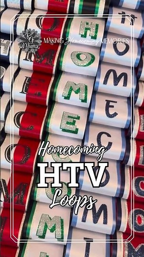 How to Make Homecoming Mum Loops with HTV Vinyl Iron On | HOCO Tutorials & Tips