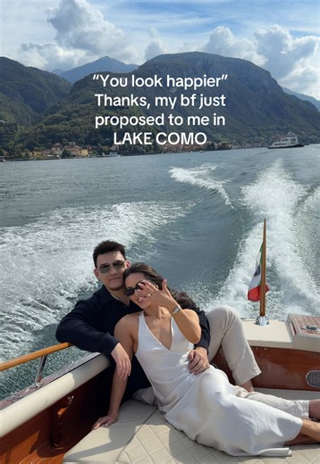 Lake Como proposal: my boyfriend proposed — dream engagement