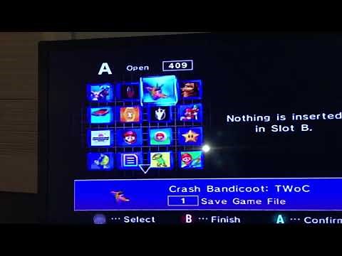 Me looking at my GameCube Save Files on my GameCube Memory Card (again)