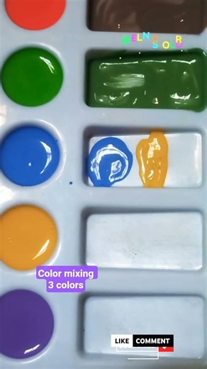 Color mixing 3 colors