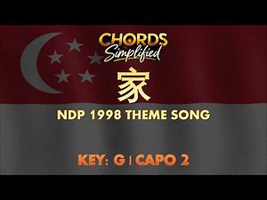 家 - Singapore NDP 1998 Theme Song by 陈洁仪 Kit Chan 🎸 Lyrics + Easy Guitar Chords
