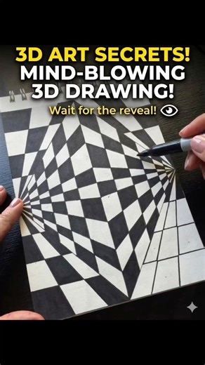 99% of people's eyes GLITCH watching this! 😱🌀 #Shorts #3dart #illusion #viral #opticalillusion