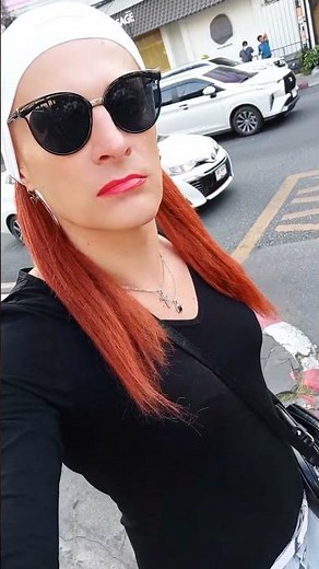 Crossdresser MTF Disguise in Public: Downtown #mtf #dressupchallenge #transformation