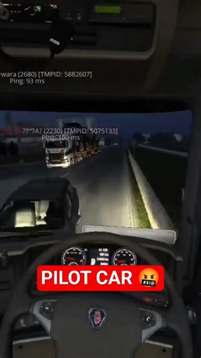 I HATE PILOT CARS!! ETS2 Funny moments #shorts