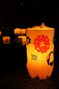 A lantern festival in Japan