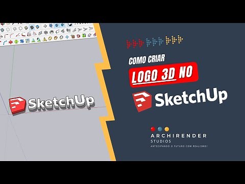 🟨 [SIMPLES] Como criar Logo 3D no SketchUp