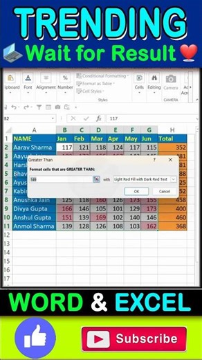 Auto Data Highlight in Excel#excel #exceltricks | data entry jobs work from home