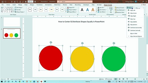 PowerPoint Basics: How to Line Up Shapes and Images