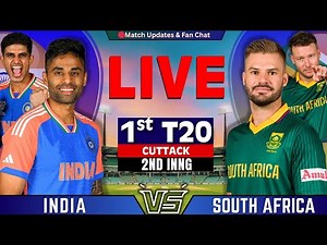 🔴 INDIA vs South Africa,1st T20 Match | Live Score & Commentary | IND vs SA | 2nd Inng