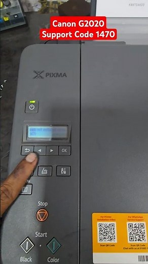 Canon G2020 G2060 G3020 All-in One Color printer Support Code 1470 1300 1240