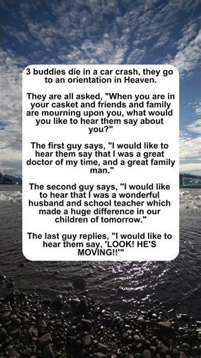 Look! He's Moving! #joke #humor #shorts #funny #heaven #wishes #comedy #laugh #viral #short #fun