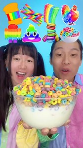 160K views · 2.6K reactions | Rainbow Small to Giant Food Challenge Compilation! 掠bubble tea boba (Part11) | TwinKle Couple | Facebook