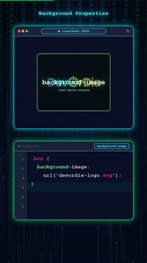 CSS Background Properties in 25 Seconds! 🔥 (All You Need to Know)