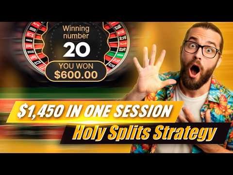 $1,450 Profit in One Session! Holy Splits Roulette Strategy
