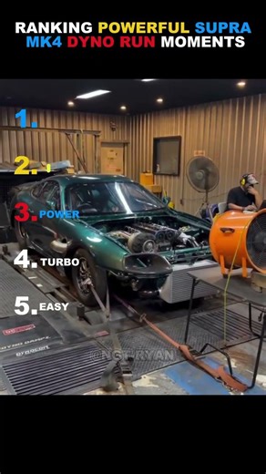Ranking Powerful Supra MK4 Dyno Run Moments 💪🔥 #1 is LEGENDARY#shorts #viral #ranking