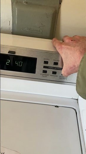 With cover off and top switch unpressed, diagnostic mode for Maytag Coin op washer MAT12PDBAW