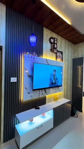 Bedroom Interior Design With Ceiling Strip Light #viral #trending