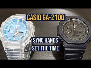 Calibrate the Hands and Set the time on Casio GA-2100 | Module 5611 Guide