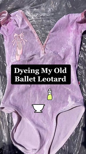 Reviving My White Velvet Ballet Leotard with Dyeing Process