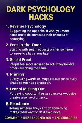 7 Dark Psychology Hacks You Can Use to Read & Influence People