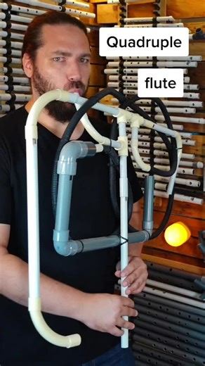 Unique Quadruple Flute Made from PVC - Impressive Sound