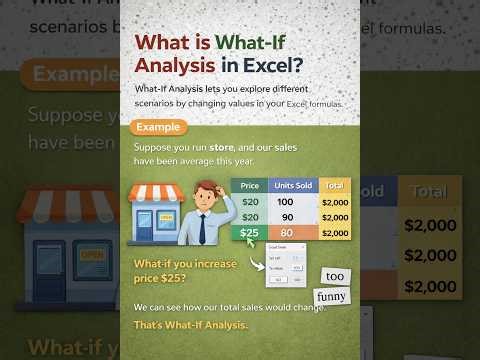 Data → What-If Analysis → Scenario Manager