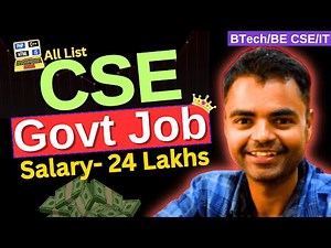Govt Jobs After BTech BE CSE in India, List of All Govt Jobs After CSE, Easy Govt Jobs After BTech