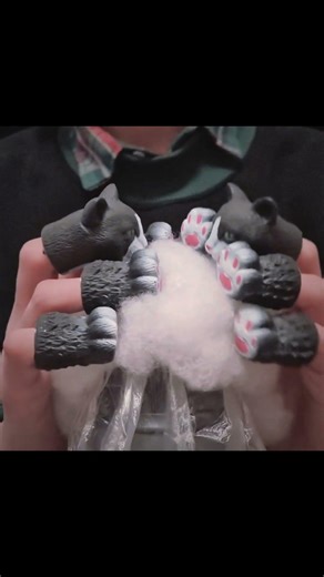 #puppetasmr #asmr #asmrnotalking 🐈‍⬛️🌧 Cats Make a Rainstorm on Mic