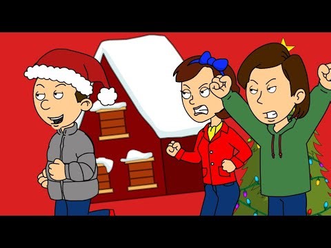 Classic Caillou Goes To A Christmas Party While Grounded/Arrested