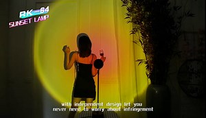 Sunset Lamp Projection Light, 180 Degree Rotation Led Night Light Projector Lamp, USB Romantic Sunset Projection Lamp for Photography Home Party Living Room Bedroom Decor (Sunset Red)