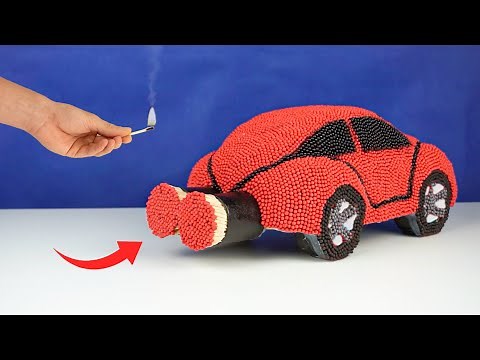 I Built a Matchstick Car with 100,000 Matches