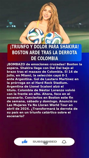 💥Shakira Mebarak (49) ACTÚA TRAS DERROTA DE COLOMBIA (2026) #UltimaHora #España