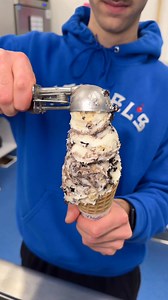 That final, iconic scoop we add? It’s like the cherry on top, only way better, because it’s more ice cream! | Handel's Ice Cream