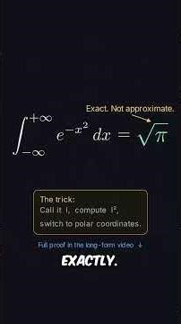 This integral has no closed-form solution yet it’s the backbone of all of statistics.#shorts