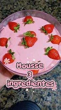 3-INGREDIENT MOUSSE, EASY DESSERT