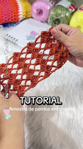 Mais um tutorial de uma amostra de pontos já bem conhecida, porém agora em relevo #puntoacrochet #crochettutorial #crocheting #crochetersofinstagram #crochettiktok #pontoemcroche #crochetlovers #puntoacroche