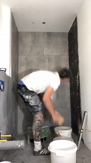 Wet Room Tiling: A Satisfying Video of Builder's Work