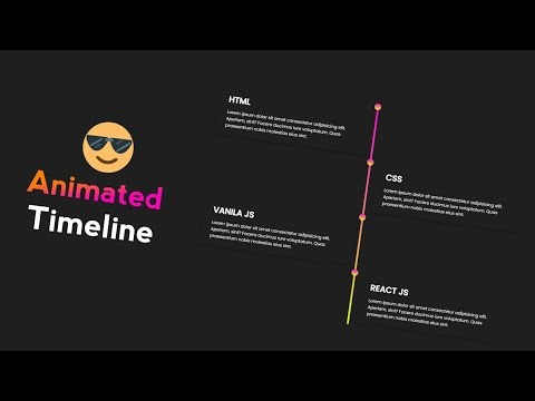 Mind-Blowing HTML & CSS Animated Timeline