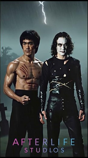 Bruce Lee x Brandon Lee | The Dragon and The Crow #brucelee #brandonlee #thecrow #enterthedragon #ai