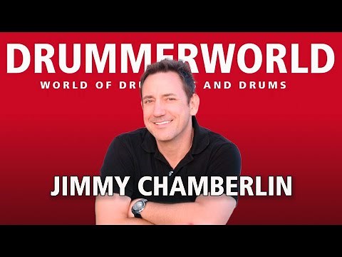 Jimmy Chamberlin: checking out his new Stainless Steel DW Snare Drum #jimmychamberlin #drummerworld