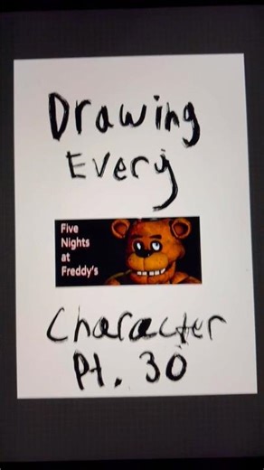 Drawing every FNAF character part 30: Withered Freddy #art #fnaf #fivenightsatfreddy #fanart #fyp