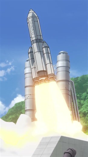 無人ロケット発射／『Dr.STONE SCIENCE FUTURE』第3クール第32話「科学の挑戦者」より