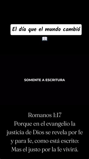 El día 31 de Octubre de 1517 quedó marcado en la historia como el inicio de la Reforma Protestante. En ese día un monje alemán llamado Martín Lutero predicó las 95 tesis contra la venta de la indulgencias. Una vez más tesis expuestas, las enseñanzas bíblicas de Lutero resonaron por toda Alemania e hicieron estremeceras bases de Roma. Las cinco solas de la Reforma: Solo Cristo. Solo la Escritura. Silo la fe. Solo la gracia. Solo a Dios la gloria. "Más el justo por la fe vivirá" Romanos 1:17 📖 Fe