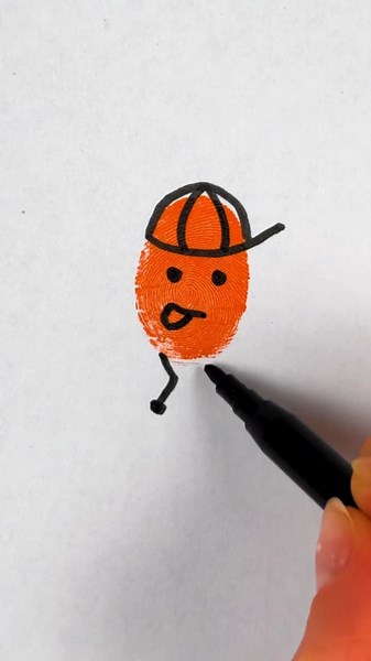 Stamp It! Easy Fingerprint Drawings Hack 👍✨