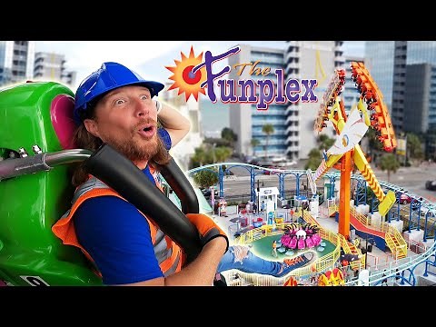 Handyman Hal visit the Funplex Amusement Park | Fun video for Kids