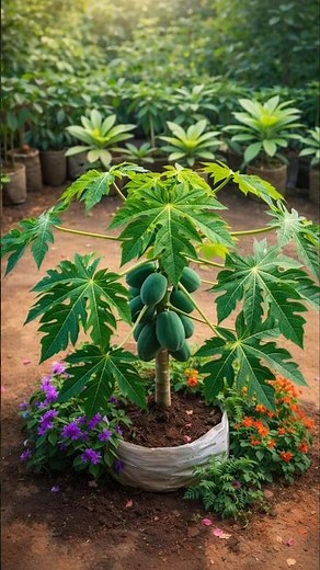 Grow Papaya Tree in Grow Bag Fast | Get Fruits Early (Papaya Plant Care)
