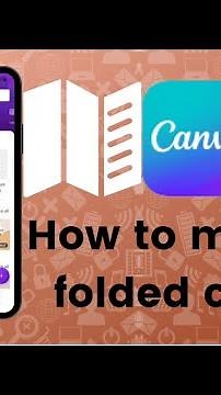 How to make a folded card on Canva?