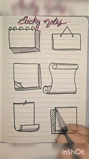 Sticky note doodle art #art #beginnerarttips #shortsvideo #drawing #artdrawing